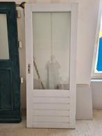 Hardhouten achterdeur, Doe-het-zelf en Verbouw, Deuren en Horren, Ophalen of Verzenden, Gebruikt