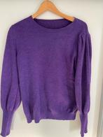 Paarse trui met pofmouwen, Ophalen of Verzenden, Zo goed als nieuw, Maat 36 (S), Paars