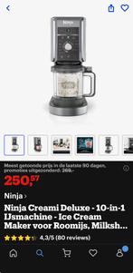 Ninja Creami Deluxe 10 in 1 - Zo goed als nieuw!, Witgoed en Apparatuur, Blenders, Ophalen of Verzenden, Zo goed als nieuw