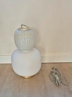 Ikea Pilblixt tafellamp wit lichtgroen goud, Huis en Inrichting, Lampen | Tafellampen, Ophalen of Verzenden, Glas, Minder dan 50 cm