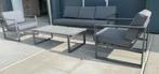 Prachtige aluminium loungeset, Ophalen of Verzenden, Zo goed als nieuw, Aluminium, Bank