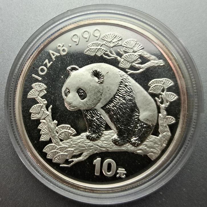 China, Panda 1997 - 1 Oz. puur zilver, Postzegels en Munten, Munten | Azië, Losse munt, Oost-Azië, Zilver, Ophalen of Verzenden