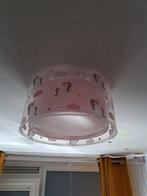 Roze kinderkamer plafondlamp kunststof, Unicorn, Ophalen of Verzenden, Zo goed als nieuw, Lamp