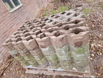 Grasbetonstenen - 20 stuks - Parkeerplaats nieuw beschikbaar voor biedingen