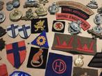 1940-45 Verzameling originele Engelse en US badges kentekens, Verzamelen, Ophalen of Verzenden, Landmacht, Engeland, Embleem of Badge