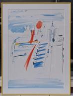 Guus van Eck, 2 Schilderijen Maastricht., Antiek en Kunst, Ophalen of Verzenden