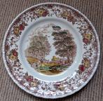 Royal Tudor Ware bordje Old England Staffordshire, Gebruikt, Ophalen of Verzenden, Bord(en), Wedgwood