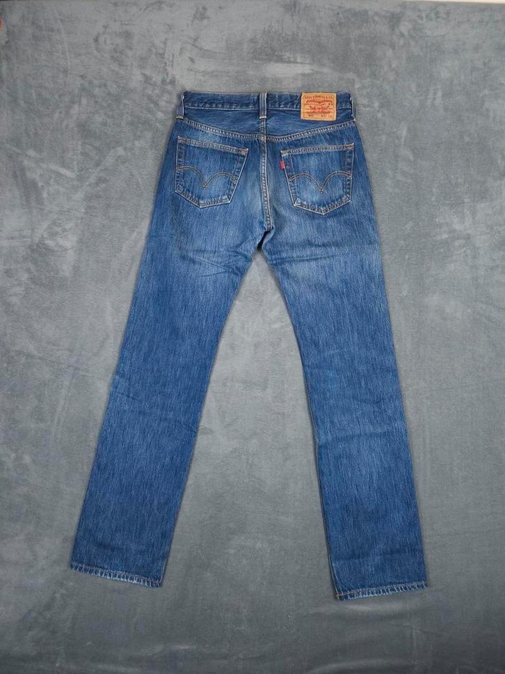 Levi 501 Broek Straight Leg W32 L36 Blauw Denim Vintage, Kleding | Heren, Spijkerbroeken en Jeans, Zo goed als nieuw, W32 (confectie 46) of kleiner