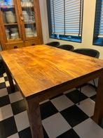 Massief teakhouten eettafel 160x90cm, Gebruikt, 150 tot 200 cm, Vier personen, Rechthoekig