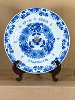 Porceleyne Fles geboorte bord Maurits 1968, Verzamelen, Koninklijk Huis en Royalty, --, Overige typen, Ophalen of Verzenden, Zo goed als nieuw