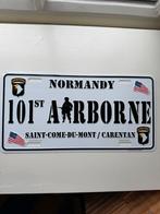WW2. Metalen bord  101st Airborne, Ophalen of Verzenden, Landmacht, Amerika