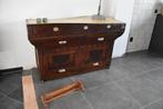 dressoir hakblok-kast, ca 1930 slagerskast, Ophalen, Gebruikt, Art deco, 150 tot 200 cm