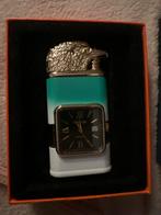 Unieke Aansteker met Horloge - Adelaar Design, Met kristal, Overige materialen, Overige kleuren, Ophalen of Verzenden