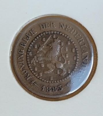 1/2 cent 1883 | halve cent 1883 - mooie munt beschikbaar voor biedingen