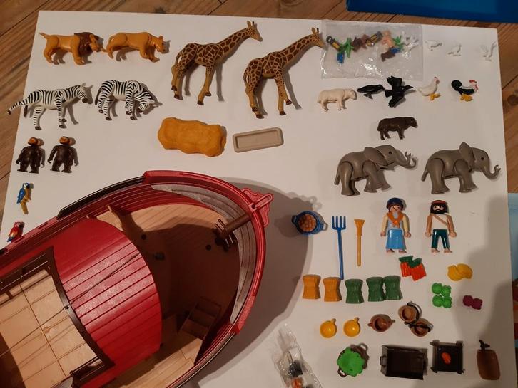 Grootste set Ark van Noach. Compleet en doos nr 32 55, Kinderen en Baby's, Speelgoed | Playmobil, Zo goed als nieuw, Complete set