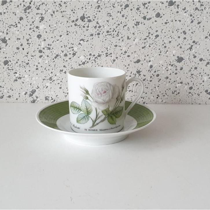 6 Hutschenreuther kop en schotels P.J. Redoute, Antiek en Kunst, Antiek | Servies los, Ophalen of Verzenden