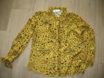 Pom Amsterdam Blouse Ruches Maat 38, Kleding | Dames, Blouses en Tunieken, Maat 38/40 (M), Geel, Ophalen of Verzenden, Zo goed als nieuw
