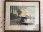 Aquatint, aquarel, Henri Jourdain (1863-1931), antiek, Antiek en Kunst, Ophalen