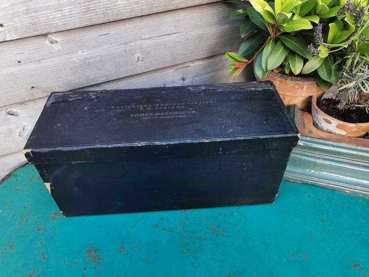 Doos Haardenfabriek Jaarsma zomerhaarddeur +-45-17 Miekje's, Antiek en Kunst, Antiek | Gereedschap en Instrumenten, Ophalen of Verzenden