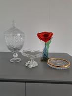 Bonbonschaaltjes, glazen bloem, Ophalen