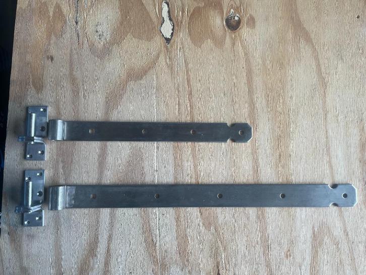 RVS Duimen+ Hengen 40cm€20,-  - 60cm €25,-, Doe-het-zelf en Verbouw, Hang- en Sluitwerk, Nieuw, Scharnier, Rvs, Ophalen