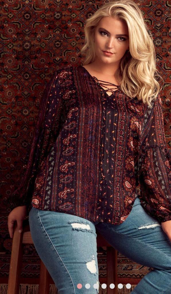 Blouse nieuw met prijskaartje MS mode FSTVL Maat 46, Kleding | Dames, Blouses en Tunieken, Nieuw, Maat 46/48 (XL) of groter, Overige kleuren