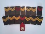 Lot Rangen Militaire Emblemen, Verzamelen, Ophalen of Verzenden, Overige soorten, Overige gebieden, Embleem of Badge