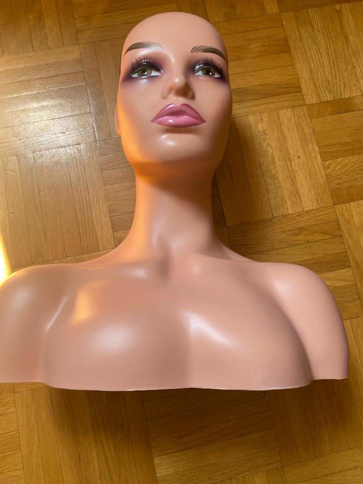 Pruiken Buste Pruik Standaard Mannequin Hoofd Pop Hoeden, Huis en Inrichting, Woonaccessoires | Overige, Nieuw, Verzenden