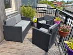 Allibert tuin Loungeset bank en 2 stoelen, Tuin en Terras, Tuinsets en Loungesets, Ophalen, Zo goed als nieuw, Wicker, Bank