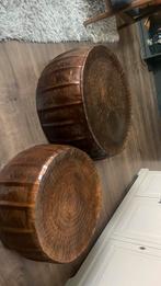 Salontafels, Huis en Inrichting, Ophalen, Gebruikt, Rond, Diameter plm 70cm  en plm 50cm
