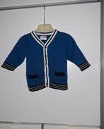 Name it blauw wit kabelvestje vest cardigan mt 1-2 maand 56, Kinderen en Baby's, Babykleding | Maat 56, Ophalen of Verzenden, Zo goed als nieuw