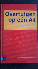Overtuigen op één A4 - Michiel Boswinkel en Joep Jaspers, Ophalen of Verzenden, Zo goed als nieuw, Management