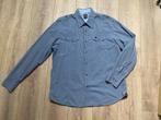 Vanguard overhemd blouse blauw grijs XXL/54, Zo goed als nieuw, Overige halswijdtes, Vanguard, Verzenden