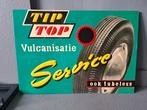 Reclamebord blik tip top banden geen emaille reclame, Ophalen of Verzenden, Gebruikt, Reclamebord