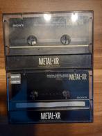 2x Sony metal XR 60 100 cassette tape onbeschreven inlay, Gebruikt, Ophalen of Verzenden