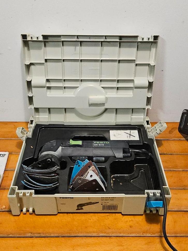 Festool Deltaschuurmachine DX 93 E in Systainer, Doe-het-zelf en Verbouw, Gereedschap | Schuurmachines, Gebruikt, Overige typen