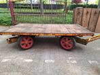 oude transport kar transportwagen, 100 liter of meer, Ophalen of Verzenden, Zo goed als nieuw, Transportkar