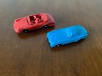 Vintage speelgoed auto’s vinyl Porsche en Mercedes., Ophalen of Verzenden