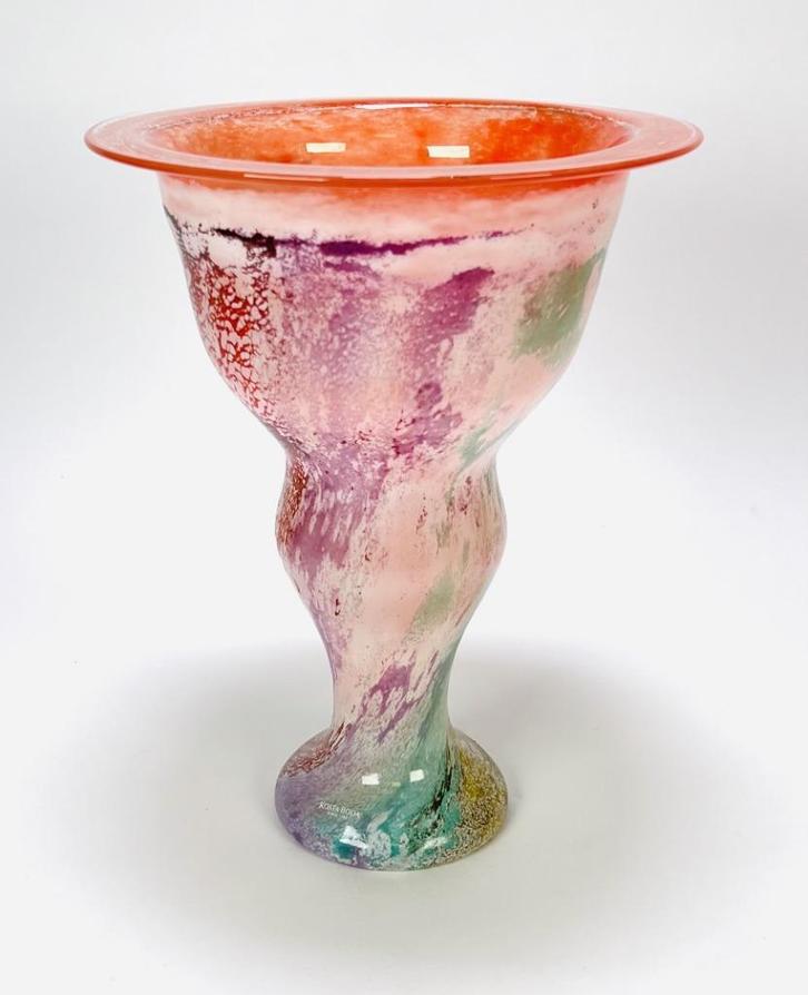 Kosta Boda vaas Kjell Engman, modern design, ca. 2000, Zwede, Antiek en Kunst, Antiek | Glas en Kristal, Ophalen of Verzenden