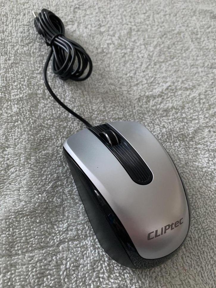 CLIPtec Scroll Comfort II USB Wired Optical Mouse (nieuw), Computers en Software, Muizen, Nieuw, Muis, Linkshandig, Rechtshandig