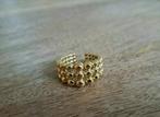 3 Row Beads Ring Verstelbaar Nieuw PsCallMe / Ps Call Me, Ophalen of Verzenden, Nieuw, Goud, Dame