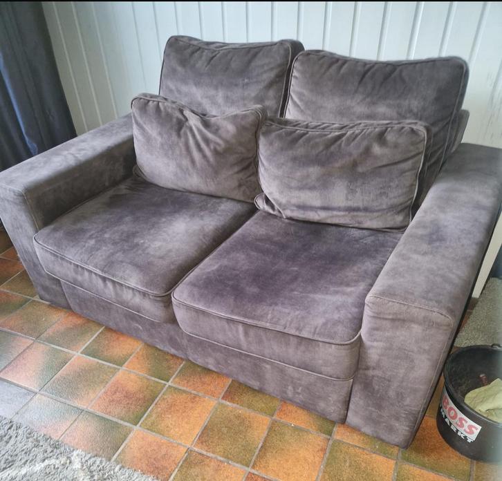 Bankstel en Stoel - Comfortabel en Stijlvol, Huis en Inrichting, Banken | Bankstellen, Gebruikt, Rechte bank, Tweepersoons, 150 tot 200 cm