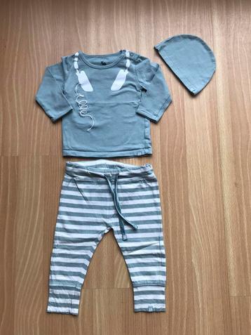 Z8 setje jongen broek en muts maat 68 zgan beschikbaar voor biedingen