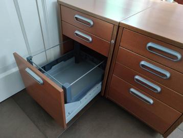 2x ladeblok Ikea Galant, midden bruin - afbeelding 3
