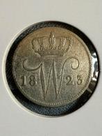 Mooie kwartje willem I 1823 B overslag!, Zilver, 25 cent, Ophalen of Verzenden, Koning Willem I