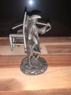 Tinnen beeldje - Korbflechter, Ophalen of Verzenden