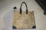 Gave echt leren leopard tas van FAB / Fabienne Chapot!, Ophalen of Verzenden, Gebruikt, Bruin, Shopper