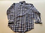 Gap blauw wit geruite blouse met lange mouw maat 152 / 158, Verzenden, Overhemd of Blouse, Zo goed als nieuw, GAP