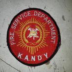 Patch Brandweer Azië Sri Lanka Fire Service Department Kandy, Verzamelen, Militaria | Algemeen, Ophalen of Verzenden, Overige soorten