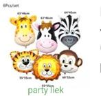 Jungle ballonnen /vlaggenlijn/tafelkleed set J-01, Ophalen of Verzenden, Nieuw, Versiering, Verjaardag
